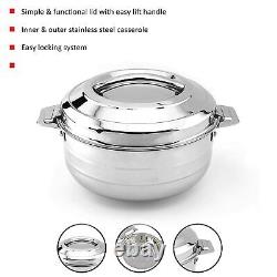 Lumina Stainless Steel Cookware Stockpot Casserole with Glass lid 2.5 Litre