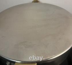 Lundtofte Denmark Stainless Steel Brass Casserole Tias Eckhoff Danish Modern