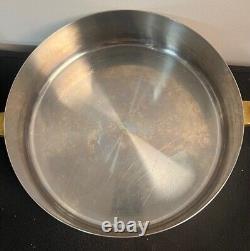 Lundtofte Denmark Stainless Steel Brass Casserole Tias Eckhoff Danish Modern