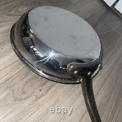 MAUVIEL M'COOK CI STAINLESS STEEL FRYING PAN (7) XLNT VTG France
