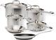 Made in Cookware 10 Piece Stainless Steel Pot and Pan Set 5-Ply Stainless St