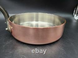 Made in France Heavy thick copper Pan 9 1/2 x 2 3/4 mauviel iron handle