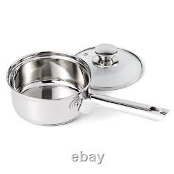 Mainstays Cookware Combo Set Stainless Steel, 52-Piece