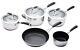 MasterClass Set of 5 Pieces Deluxe Stainless Steel Induction-Safe Cookware