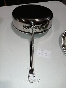 Mauviel M'Cook 2.6mm Saute Pan With Lid & Cast Stainless Steel Handles, 3.2-Qt