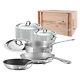 Mauviel M'Cook Stainless Steel 8 Piece Cookware Set