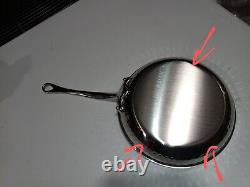 Mauviel M'Elite Hammered Frying Pan With Cast Stainless Steel Handle, 10.2-In