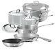 Mauviel M'cook 5 Ply Stainless Steel 10 Piece Cookware Set 5200.23 NEW