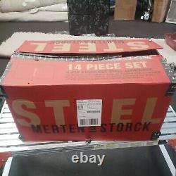 Merten & Storck Tri-Ply Stainless Steel Induction 14 Piece Cookware Pot/Pan New