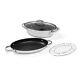 Meyer All in 1 Frying Pan in Black Stainless Steel Round Non Stick Cookware
