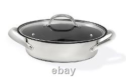Meyer All in 1 Frying Pan in Black Stainless Steel Round Non Stick Cookware
