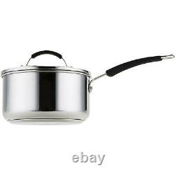 Meyer Stainless Steel Cookware Set, Frying Pan, Saucepan, Induction Set, 5 Piece