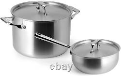 Misen Stainless Steel Pots and Pans Set Stainless Steel Cookware Set 9 Piece