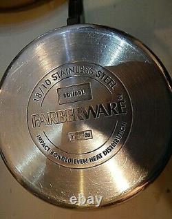 Mixed S/ 9 Lot Cookware Stainless Steel Set Stockpot Skillet Saucepan Fry Pan