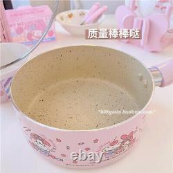 My Melody Pink Egg Pancake Frying Pan Noodle NonStick Stainless Steel Cookware