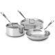 NEW All-Clad Stainless Steel Cookware Set 3pce