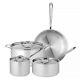NEW All-Clad Stainless Steel Cookware Set 4pce