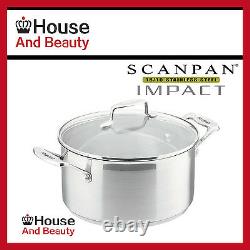 NEW Scanpan Impact 5pc Cookware 2xSet Saucepan+Casserole+Steamer+Fry Pan