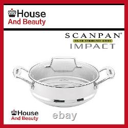 NEW Scanpan Impact 5pc Cookware 2xSet Saucepan+Casserole+Steamer+Fry Pan