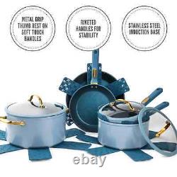NEW Thyme & Table Non-Stick 12-Piece Cookware Kitchen Set Home Non Toxic Steel