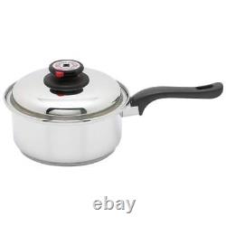NEW! World's FinestT 7-Ply Steam ControlT 17pc T304 Stainless Cookware $2195