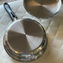 New ICOOK Stainless Steel Cookware Pan With Lid 1.5 3-4 Model 22225