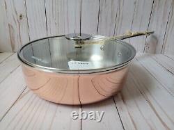 New Mauviel 1830 Tri-ply 7-Piece Copper Stainless Steel Cookware Set France Made