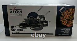 New MetalCrafters All-Clad HA1 Stainless Steel NonStick 10-Piece Cookware Set
