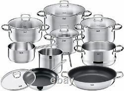 New WMF SILIT Toskana 10 piece Cookware pan pot set with glass lid rrp£300