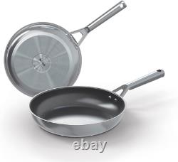 Ninja ZEROSTICK Stainless Steel Cookware 2-Piece Frying Set