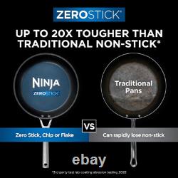 Ninja ZEROSTICK Stainless Steel Cookware 2-Piece Frying Set