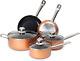 Non Stick Pots and Pans Set Induction Hob Pots Set 8Pcs Kitchen Cookware wit