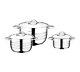 OMS 1045 Cookware Professional Stainless Steel Casserole Sauce-pot Stockpot Set