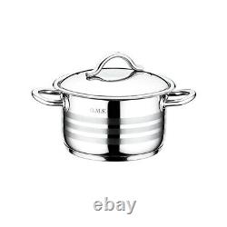 OMS 1045 Cookware Professional Stainless Steel Casserole Sauce-pot Stockpot Set