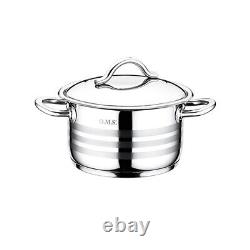 OMS Professional Cookware Stainless Steel Casserole Sauce-pot Stockpot Set -1045