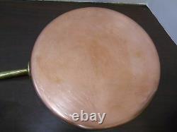 PAUL REVERE WARE 12 Solid Copper Stainless Steel Crepe Souffle Flat Bottom Pan