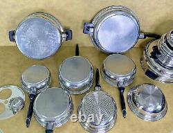 PERMANENT Cookware Waterless 18 Pc Set 5-Ply Multi-Core T304 Stainless USA MINT