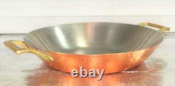 Paul Revere Ware USA Solid Copper Pot 10 Skillet Wok Fry Pan Paella Limited ED