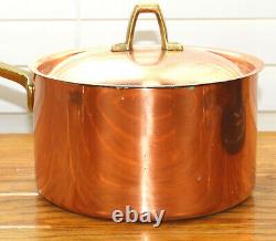 Paul Revere Ware USA Solid Copper Pot 2 QT Sauce Pan Signature ED VTG Medium