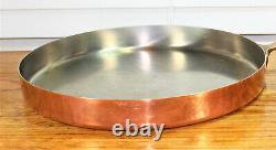 Paul Revere Ware USA Solid Copper Pot Signature Crepe Pan Griddle Skillet VTG