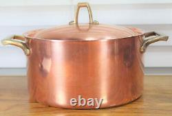 Paul Revere Ware USA Solid Copper Pot Unused 3 QT Signature Medium Buffet Pan
