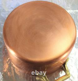 Paul Revere Ware USA Solid Copper Pot Unused 3 QT Signature Medium Buffet Pan