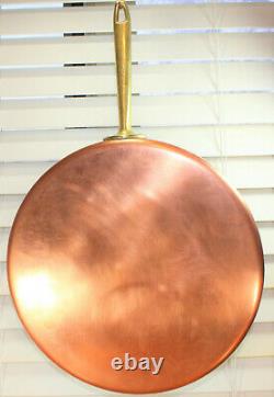 Paul Revere Ware USA Unused Solid Copper Pot Crepe Suzette Pan Griddle Skillet
