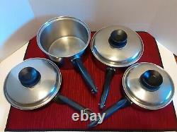Permanent Multi-Core Stainless Steel Vintage Cookware 11 Piece Set Pots & Pans