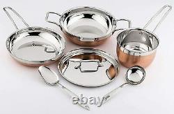 Pigeon Neo Copper Cookware Set 3 Pcs Wok Sauce Pan & Fry Pan