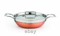 Pigeon Neo Copper Cookware Set 9 Pcs Wok Fry pan Tope Saucepan Bowl & Spoon