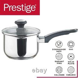 Prestige 5 Piece Everyday Straining Stainless Steel Cookware Set 70106