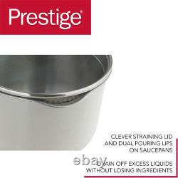 Prestige Everyday Cookware Set Stainless Steel 5 Piece Non 5-Piece