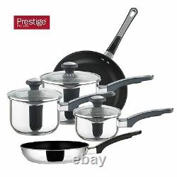Prestige Everyday Pots and Pans Set 5 Piece Straining Pan Set Non Stick