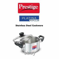 Prestige Platina Popular Stainless Steel Cookware 200 mm 3 Litres